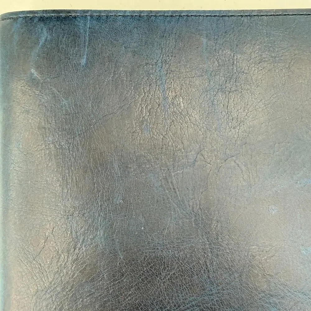 Innovative Journaling Seabreeze Leather Journal Handmade Deckle Edge Paper Navy